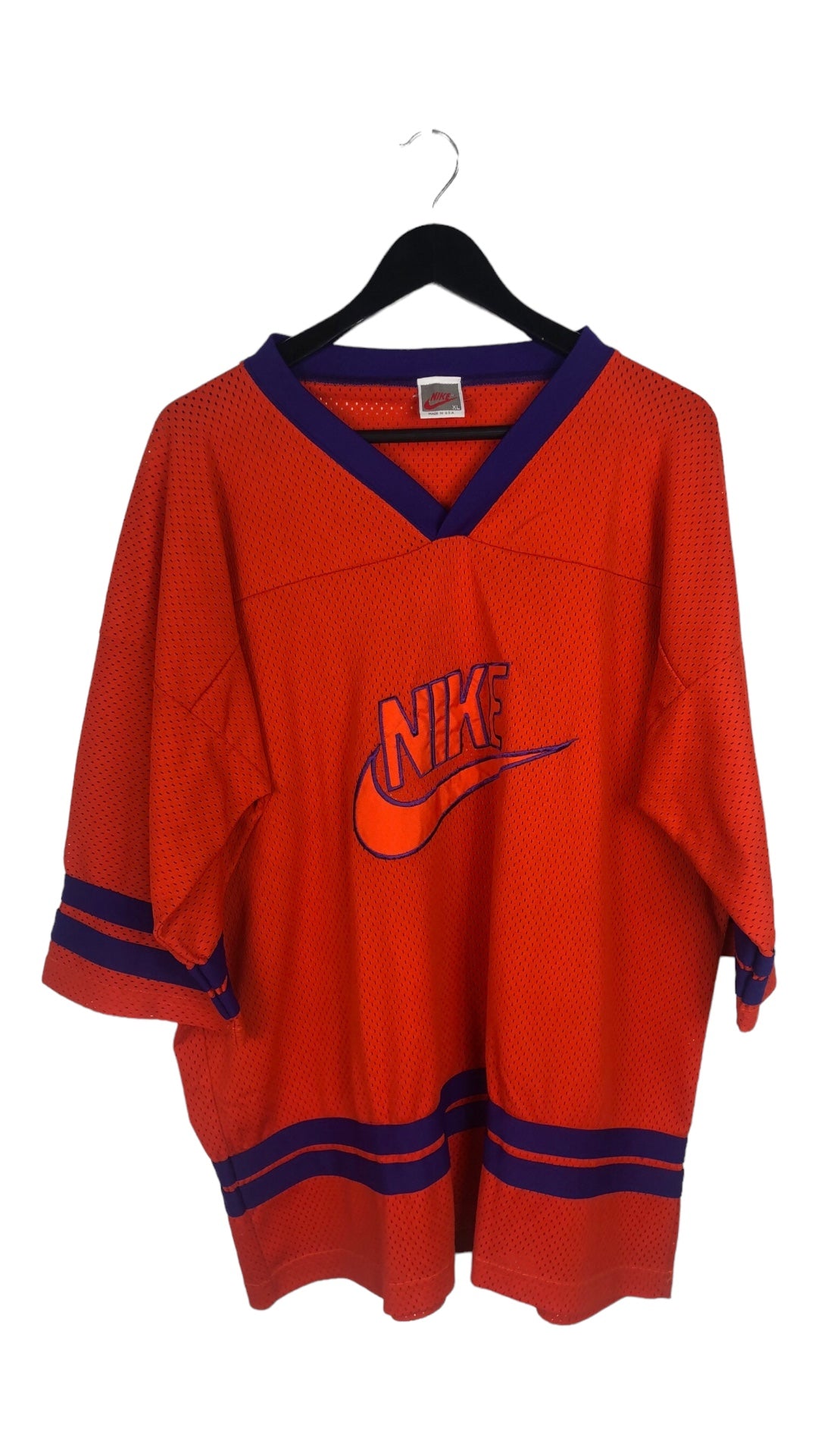 VTG Nike Orange Hockey Jersey Sz XL