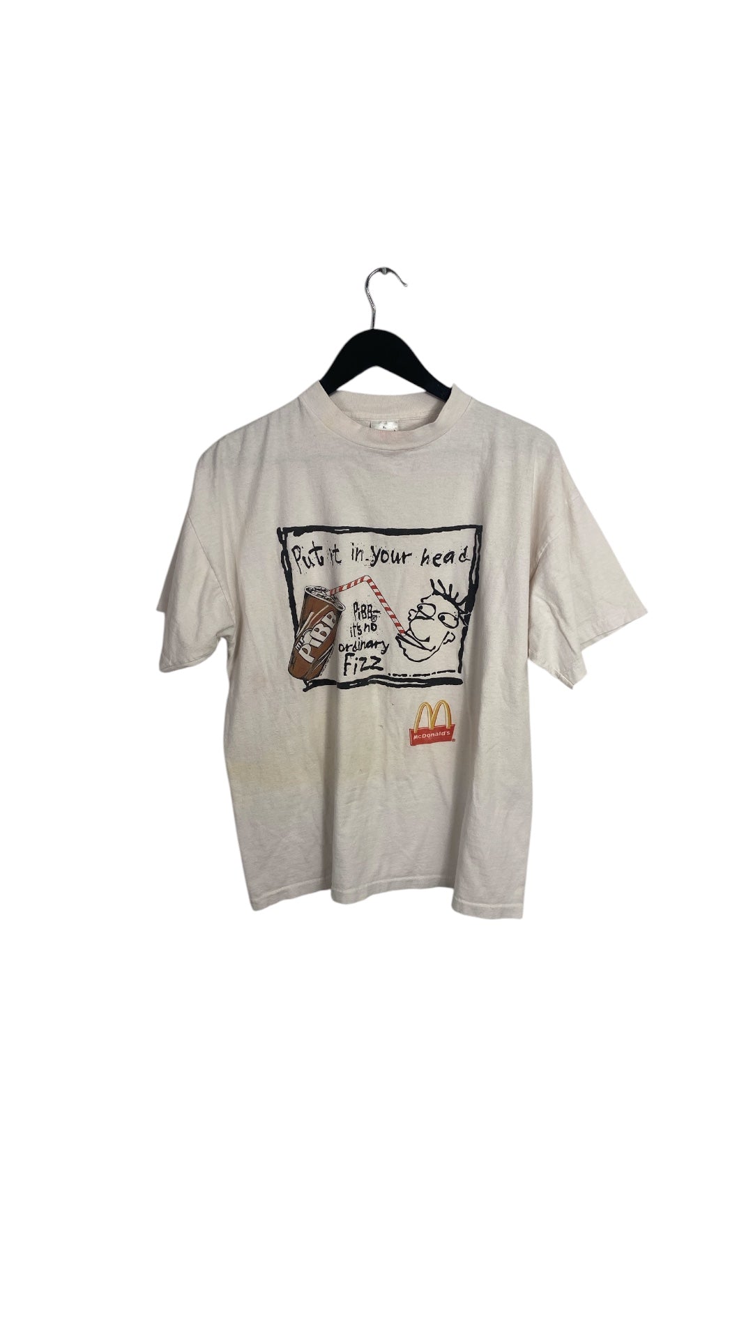 VTG Mcdonalds Mr. Pibb Tee Sz XL