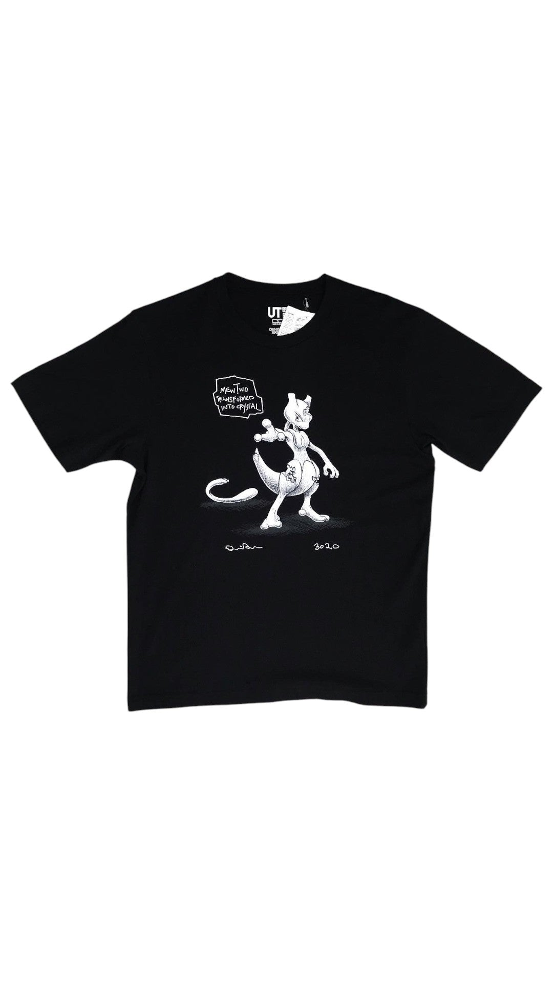 Daniel Arsham x Pokemon x Uniqlo Crystal MewTwo Tee Sz Med