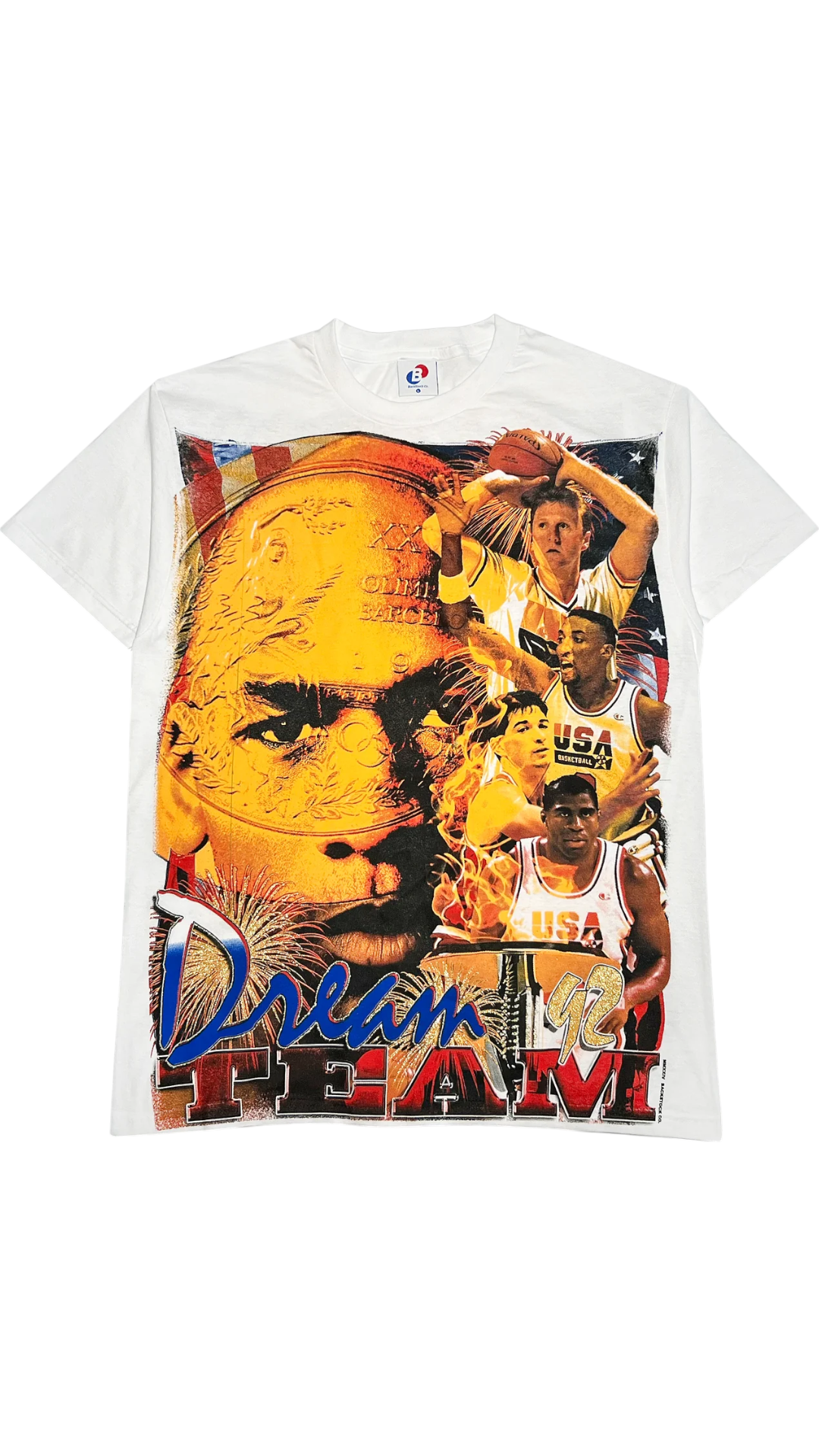 Backstock Co.Olympic DREAM TEAM 92' Bootleg White Tee