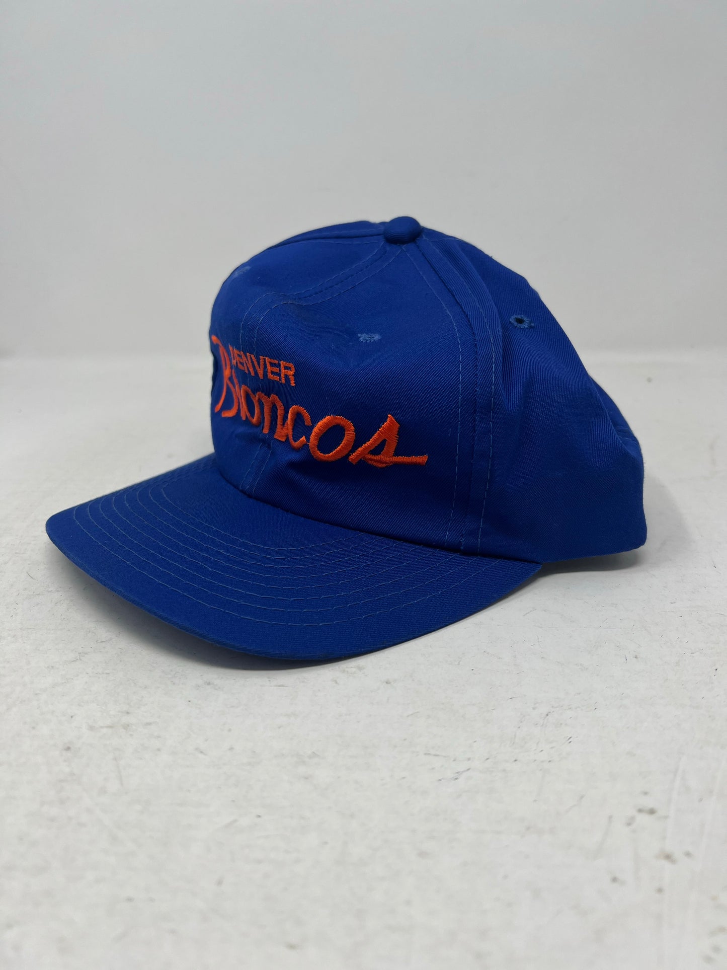 Vintage 90's Sports Specialties Denver Broncos Single Line Corduroy  Snapback Hat